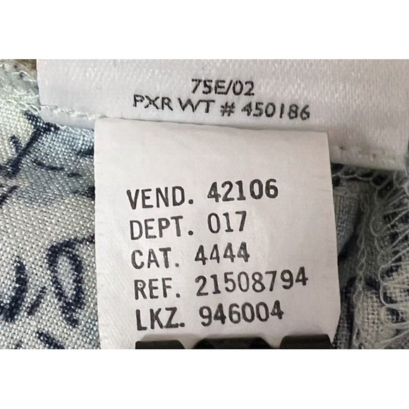 Eddie Bauer Dress 16 Blue Yellow Floral Print Linen Blend Button Front - Picture 10 of 12